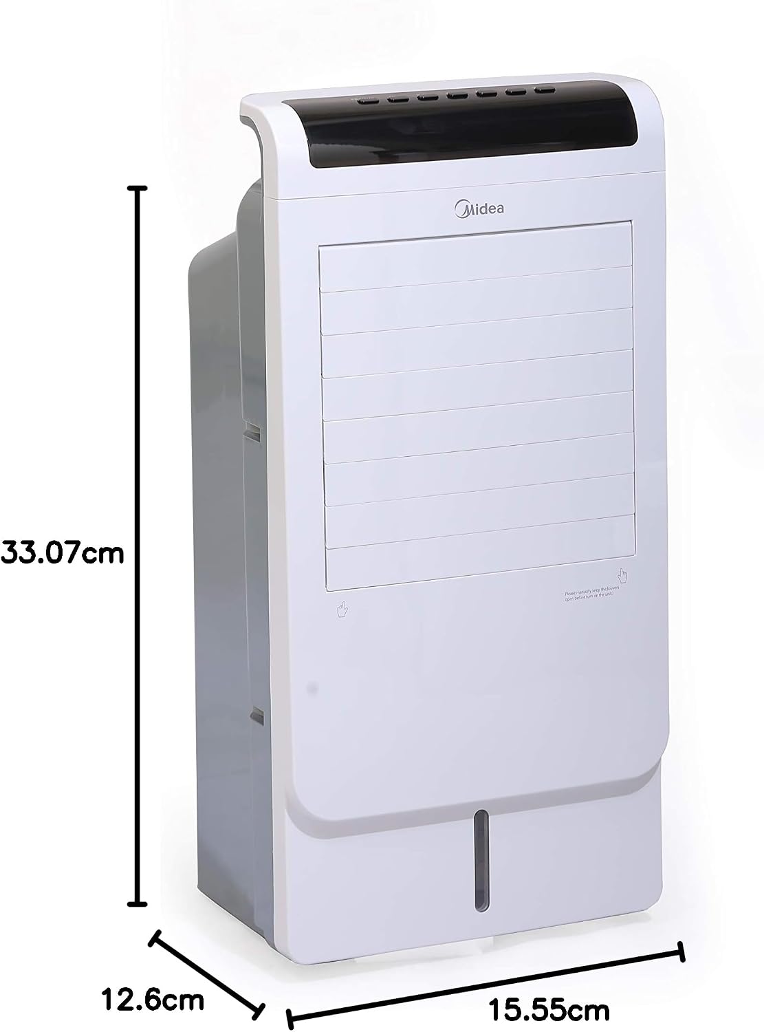 Midea Summer + Winter Air Cooler with Remote for Home & Heavy Duty Air-Conditioning, 2 Wind Speeds for Outdoor & Indoor Use, Whisper-Quiet Performance and Low Power Consumption with 60W - AC120-15C