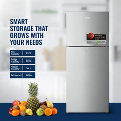 STAR TRACK Double Door Refrigerator 320L comes with Frost Free has Smart Sensor Technology has Air Flow Technology, ST-FRG-NSKE320
