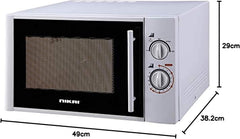 Nikai 700W 30L Microwave Oven, Timer & Defrost Functions, Compact Design, NMO3010M