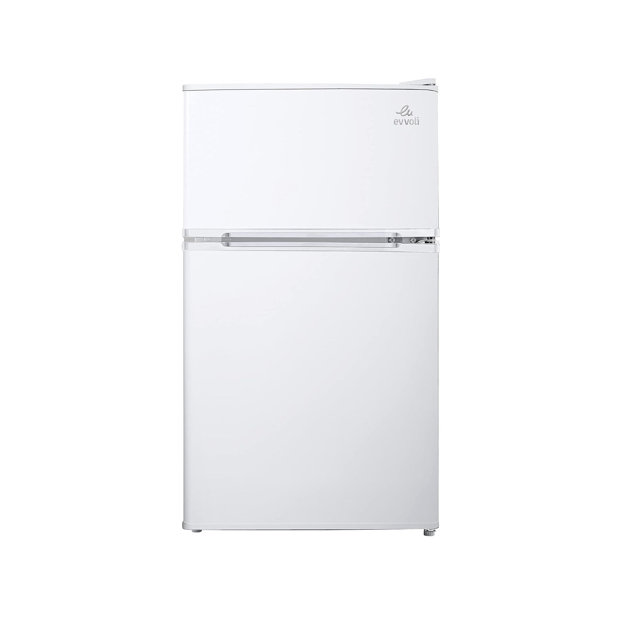 evvoli Top Mount Refrigerator 100 L – Adjustable Legs Interior Light & Manual Defrost EVRFM-100W
