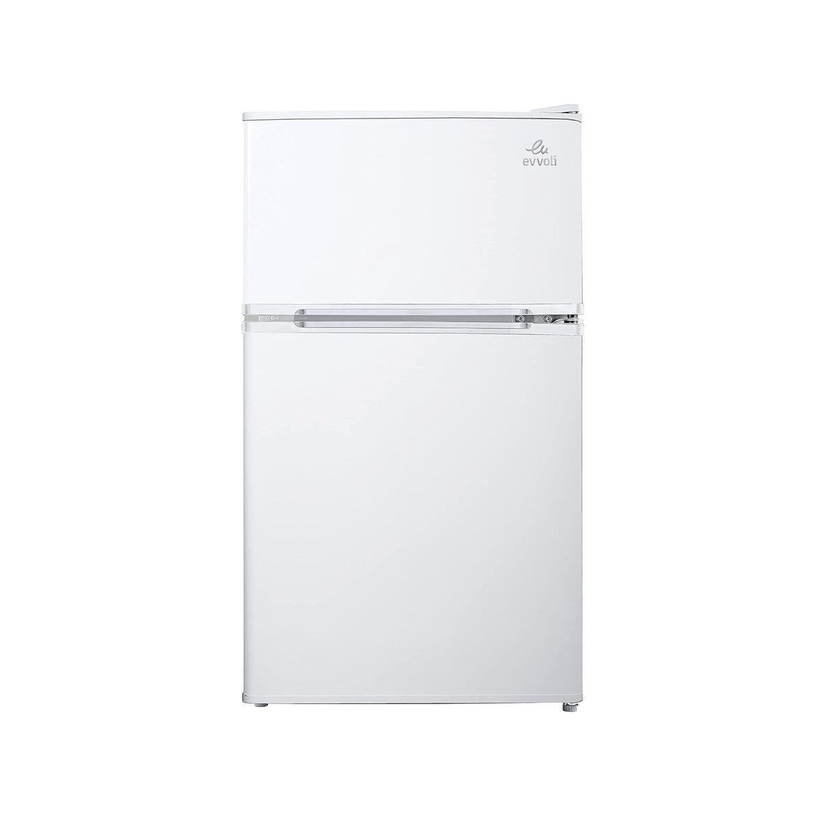 evvoli Top Mount Refrigerator 100 L – Adjustable Legs Interior Light & Manual Defrost EVRFM-100W