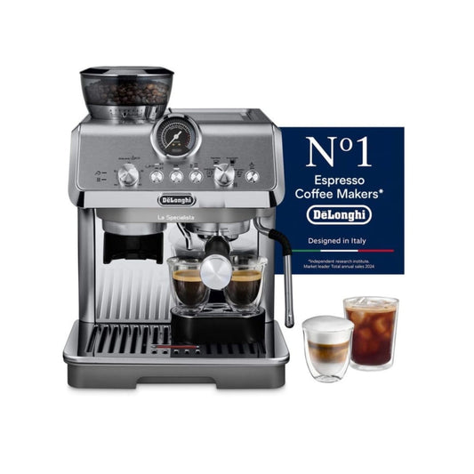 De'Longhi Barista Coffee Machine LA SPECIALISTA ARTE EVO Cold Brew Semi-Automatic Espresso Machine with Cold Extraction Technology, Barista Kit, Built-in Grinder, Milk Frother,15 Bar Pressure EC9255.M