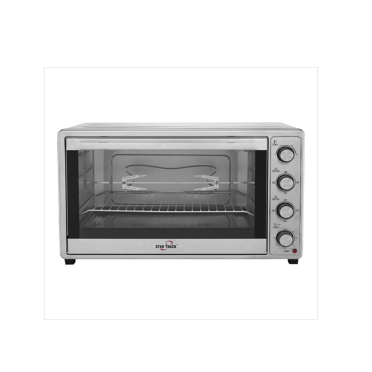 Star Track Electric Oven 66L Rotisserie Convection 2200W 120-Min Timer Temperature Control ST-66SSW-EO2200
