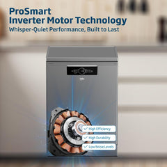 Beko BDFN36422SQ Freestanding Dishwasher, 14 Place Settings, 6 Wash Programs, 2 Racks, A++ Energy Rating, Quiet 46 dBA Operation, Sliding Cutlery Basket, ProSmart Inverter Motor