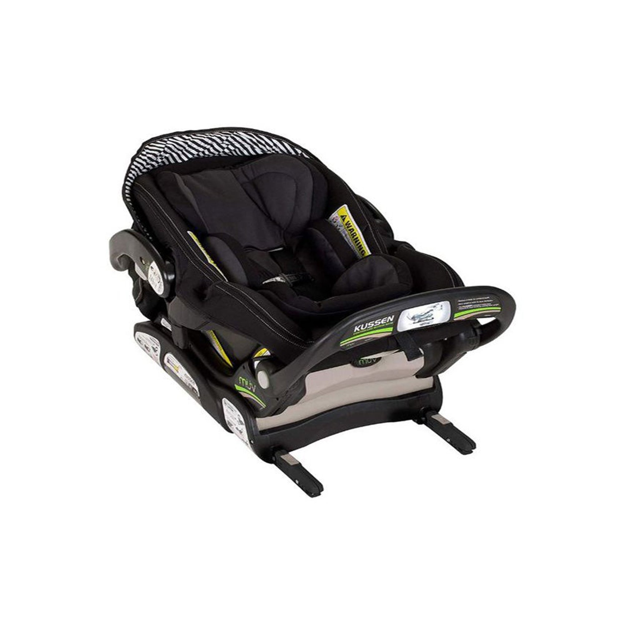 Kussen Infant Car Seat – Adjustable 5-Point Harness Side Impact Protection Mystic Black KS58015 (Mystic Black)