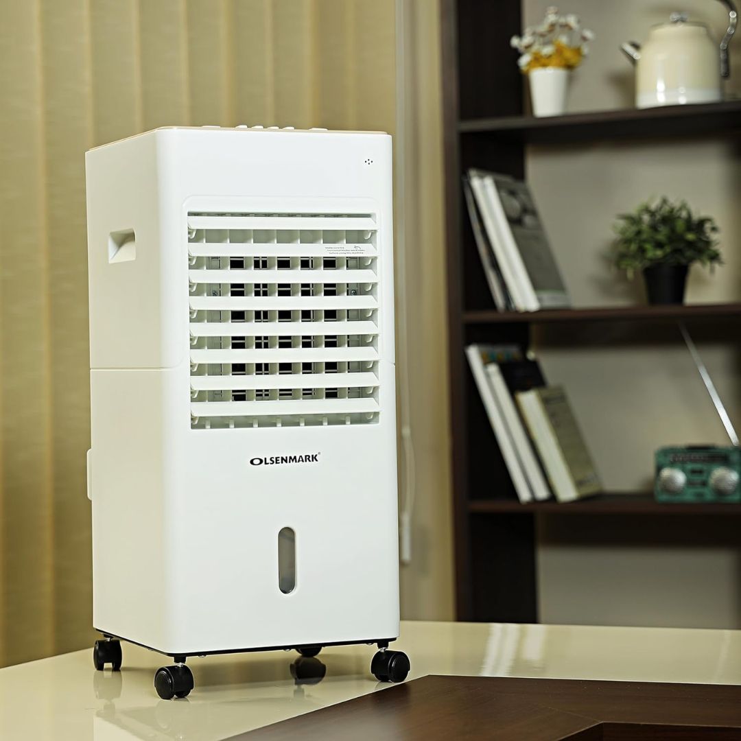 Olsenmark Air Cooler – 3 Speed Portable Air Cooler with Humidifier & Air Purifier