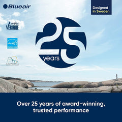 Blueair Air Purifier-Blue 3210 Cleans Upto 912sqft, 210 m³/h CADR, Air Quality Indicator, HEPASilent Technology Removes 99.97% Pollen, Dust, Mould, Bacteria, Viruses, VOCs, Odours-1+1 Years Warranty