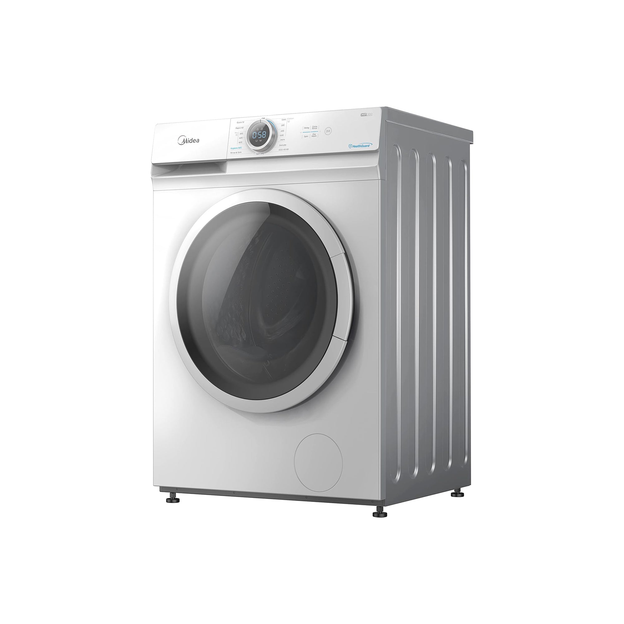 Midea Front Load Washing Machine 7 kg Lunar Dial 15 Wash Programs 1200 RPM & 90 Hygiene MF100W70W