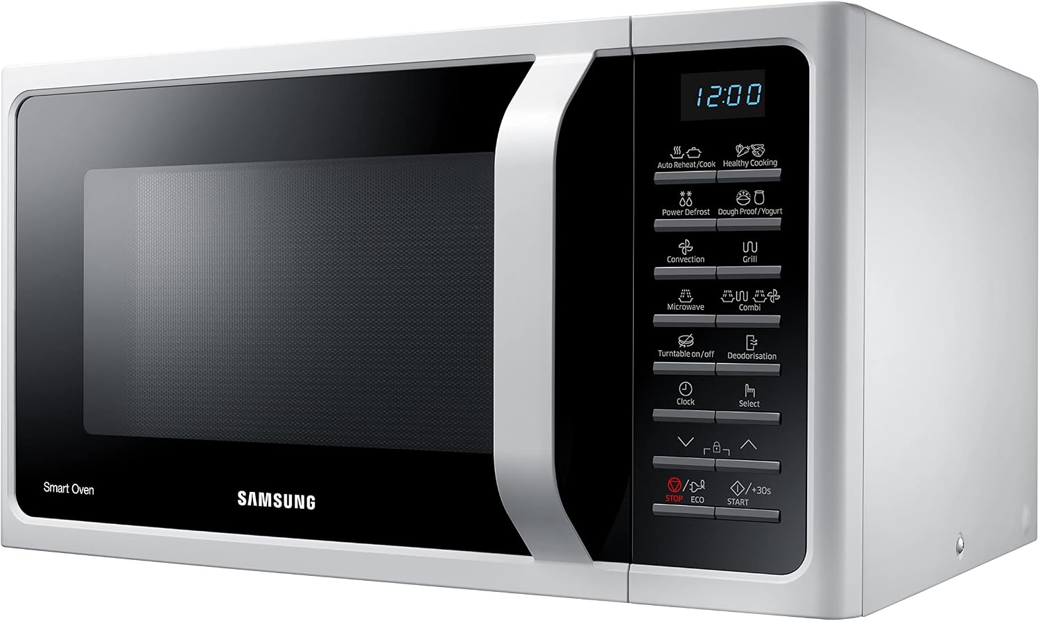 Samsung 28 Liters Microwave Grill & Convection with Healthy Cooking, White - MC28H5015AW"Min 1 year manufacturer warranty" (UAE version)