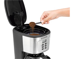 BLACK+DECKER DCM85-B5 12-Cup Programmable Coffee Maker, 900W, 1.5L Glass Carafe