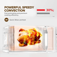 Nikai 20 Liter Microwave Oven – 700W Digital Touch Control 11 Power Levels Auto Menu NMO2110DB