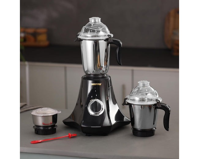 Geepas GSB44067B Mixer Grinder with Stainless Steel Jars & Blades