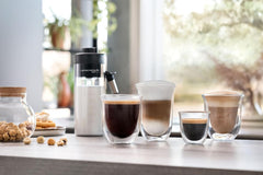 De'Longhi Eletta Explore ECAM452.57.G, Barista Coffee Machine with Milk Frothing Nozzle, Espresso Machine, Coffee Bean Machine, Automatica Coffee Machine with LatteCrema System, Dark Grey