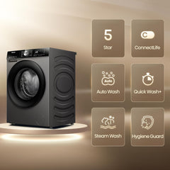 Hisense 10/6 kg Washer Dryer – 1400 RPM Inverter Motor Steam Refresh Smart WiFi WD3S1043BT