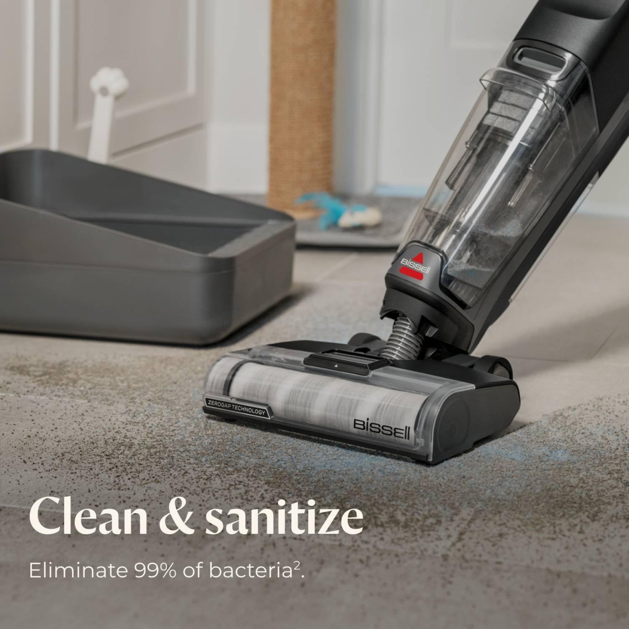 BISSELL CrossWave OmniForce Edge Cordless Wet & Dry Vacuum Cleaner ZeroGap Edge Cleaning PowerVac Mode 4000E