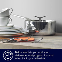 Electrolux Freestanding Dishwasher 14 Place Settings Silver ESM48311SX