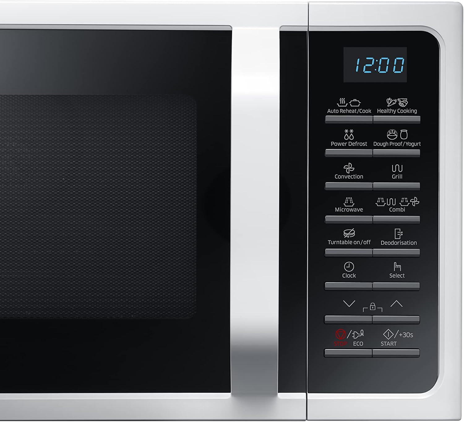 Samsung 28 Liters Microwave Grill & Convection with Healthy Cooking, White - MC28H5015AW"Min 1 year manufacturer warranty" (UAE version)
