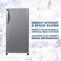 Star Track 210L Single Door Refrigerator with Freezer Box & Adjustable Shelves ST-FRG-210L (Gray)