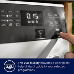 Electrolux 8KG Eco Inverter High Efficiency Motor Front Load Washing Machine, 1200 RPM & 5 Star Rating, 13 Programs includes FULL LOAD 45Minutes WASH, ULTIMATECARE500, EWF8023P5SC