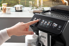 De'Longhi Eletta Explore ECAM452.57.G, Barista Coffee Machine with Milk Frothing Nozzle, Espresso Machine, Coffee Bean Machine, Automatica Coffee Machine with LatteCrema System, Dark Grey