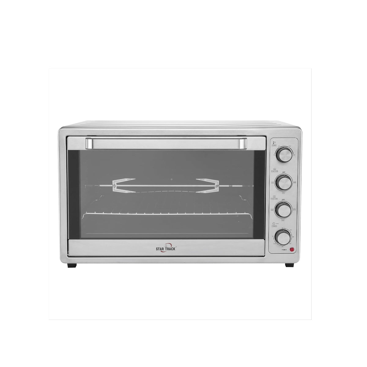 Star Track Electric Oven 100L Self-Clean Rotisserie Convection 2200W 120-Min Timer ST-100SSW-EO2200