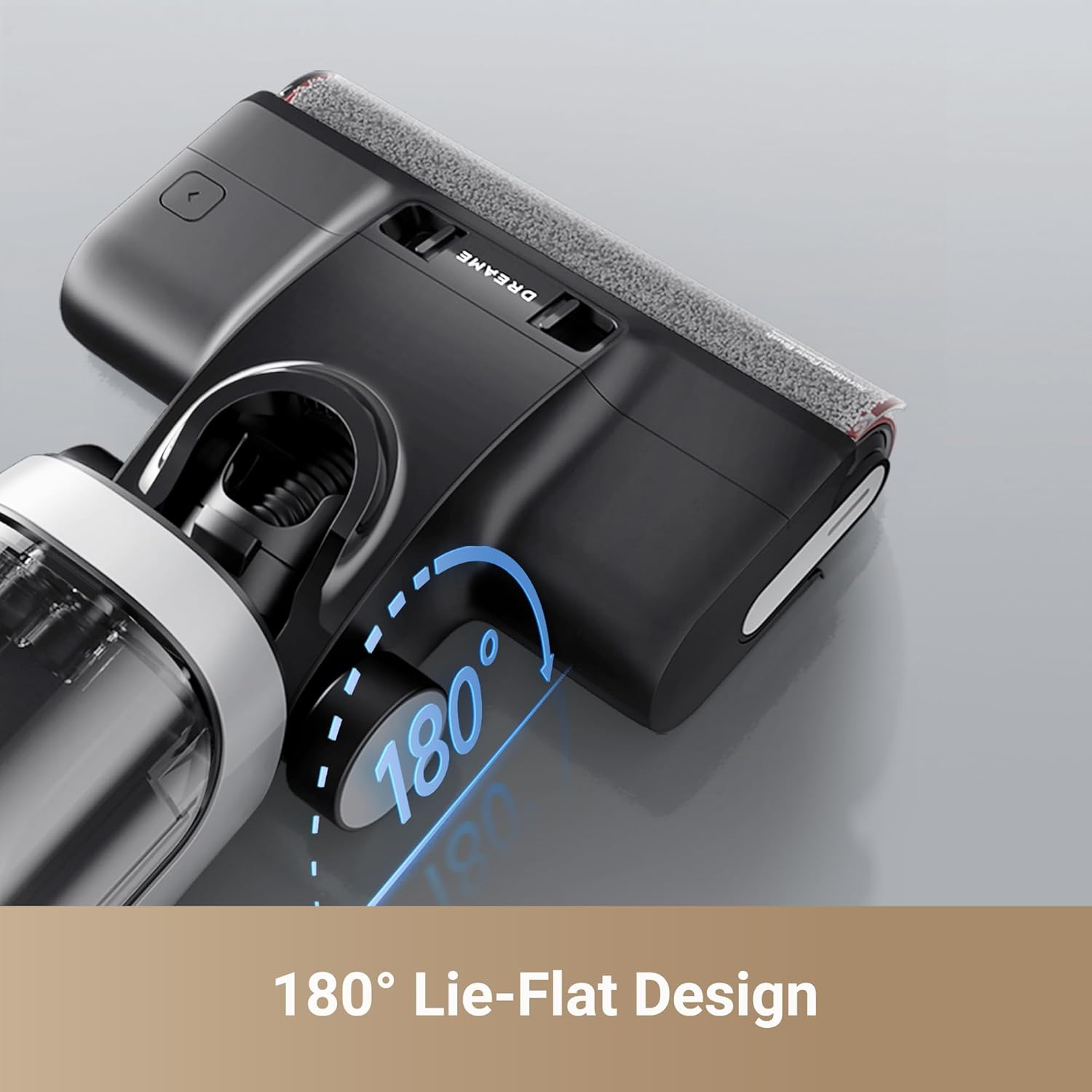 Dreame H14 Wet & Dry Vacuum Cleaner, 18k Pa Suction Power, Brush Washing & Hot Air Drying at 60°C in 5 mins, 180° Lie-Flat Reach, Self-Cleaning with Dual Rotations, Dual Edge Cleaning, 2 Year Warranty