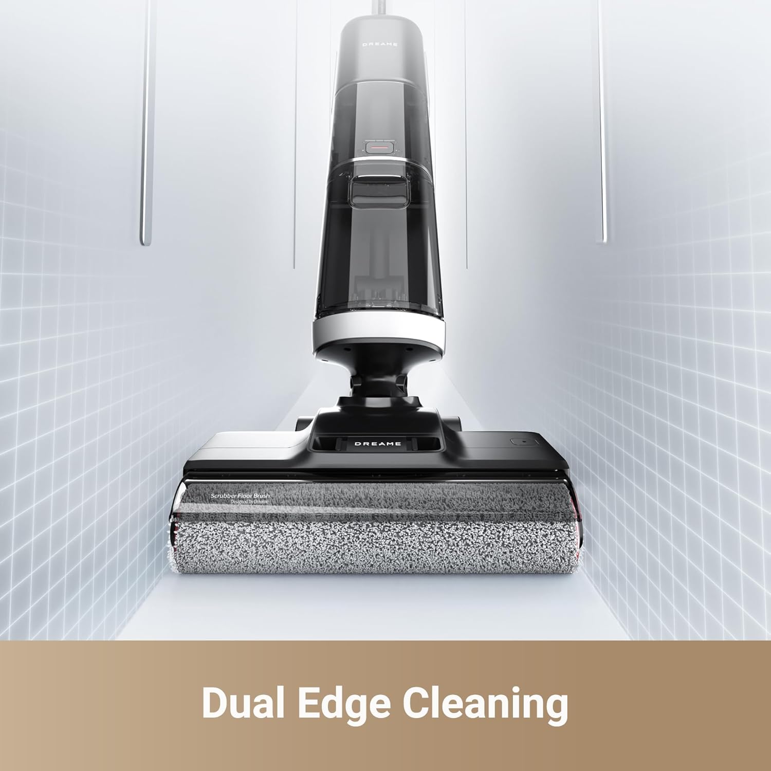 Dreame H14 Wet & Dry Vacuum Cleaner, 18k Pa Suction Power, Brush Washing & Hot Air Drying at 60°C in 5 mins, 180° Lie-Flat Reach, Self-Cleaning with Dual Rotations, Dual Edge Cleaning, 2 Year Warranty