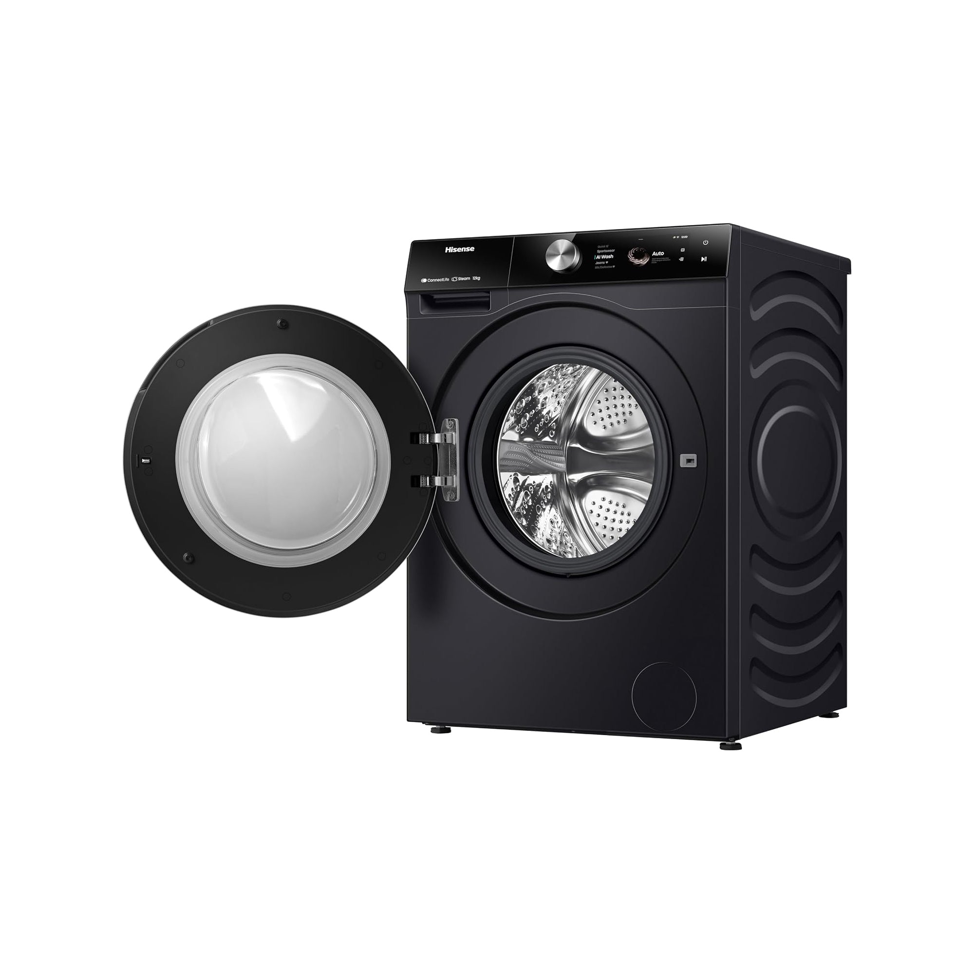 Hisense 12 kg Front Load Washing Machine – 1400 RPM Inverter Motor Smart WiFi Auto Dose WF7S1247BB