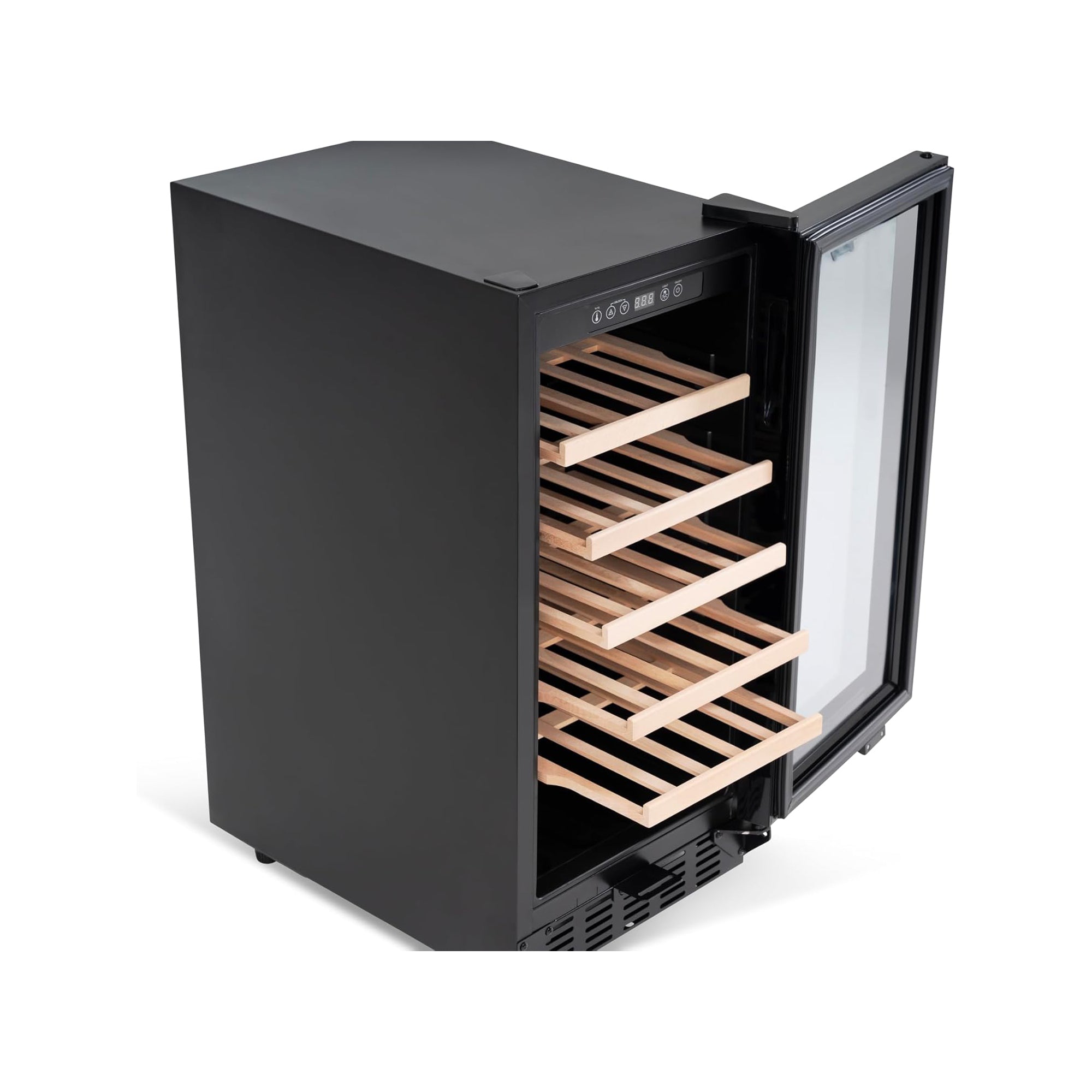 Terim Beverage Cooler 90L 25 Bottle Capacity Touch Control LED Display Glass Door TERBC30SZ (Black)