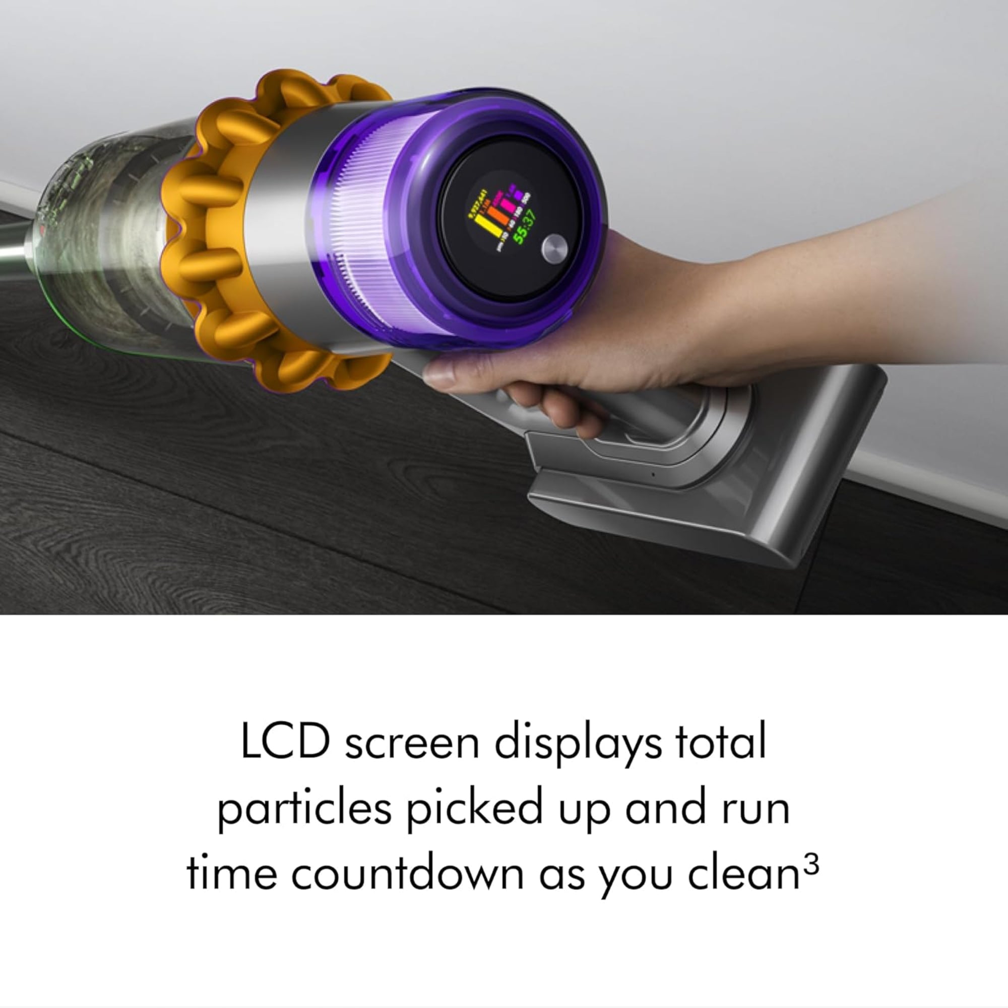 Dyson V15 Detect Cordless Vacuum Cleaner 240AW Laser Dust Detection HEPA Filtration Up to 60 Minutes