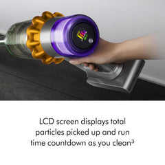 Dyson V15 Detect Cordless Vacuum Cleaner 240AW Laser Dust Detection HEPA Filtration Up to 60 Minutes