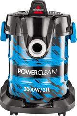 BISSELL | Powerclean Drum Vacuum Cleaner 21L (2027E) Blue-2 years manufacturing warranty