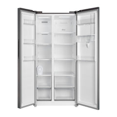 Krome Side-by-Side Refrigerator 700L – Inverter Compressor No Frost Water Dispenser KR-SBS 700WIM (Black / Inox)