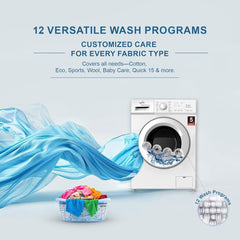 Star Track 6KG Front Load Washing Machine with BLDC Inverter Motor Steam Wash & 1200 RPM – SW-600ATT2-AZ (BLACK)