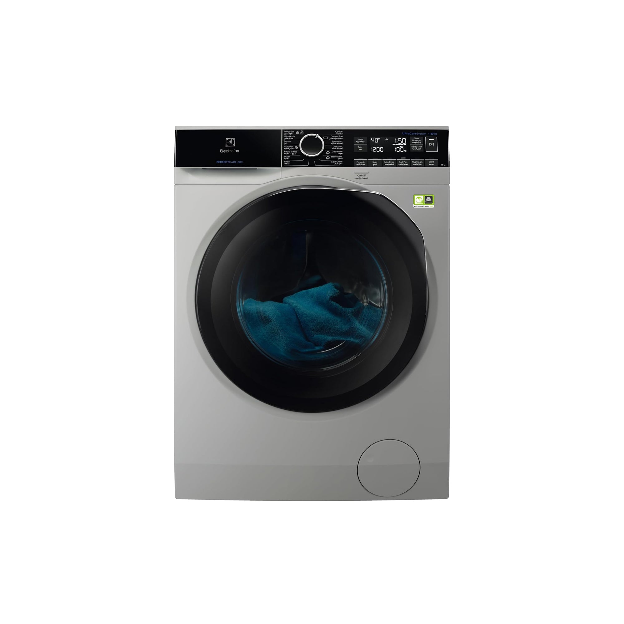 Electrolux 10 kg Front Load Washing Machine – 1600 RPM Inverter Motor UltraWash SteamCare EW8F1168MS