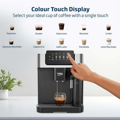 Beko Fully Automatic Coffee Machine with 19 Bar, 2L Water Capacity, 1350W, 12 Hot & Iced Beverages, Touch Display, 600ml Milk Container, Twin Shot, 13 Grinder Settings, Stainless Steel- CEG7304X