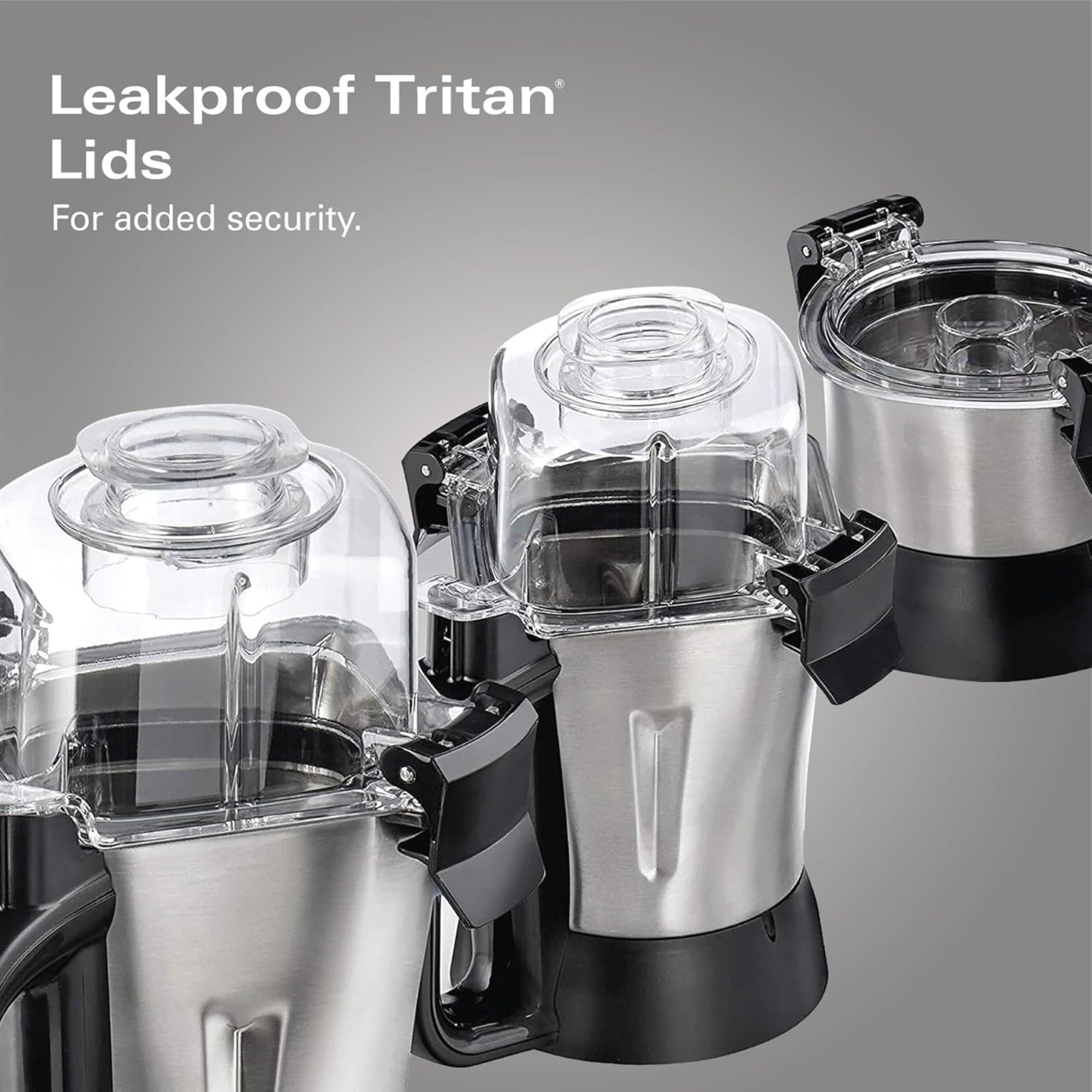 Hamilton Beach Professional Juicer Mixer Grinder 1400W 3 Stainless Steel Jars 13 Smart Programs 58770-SAU