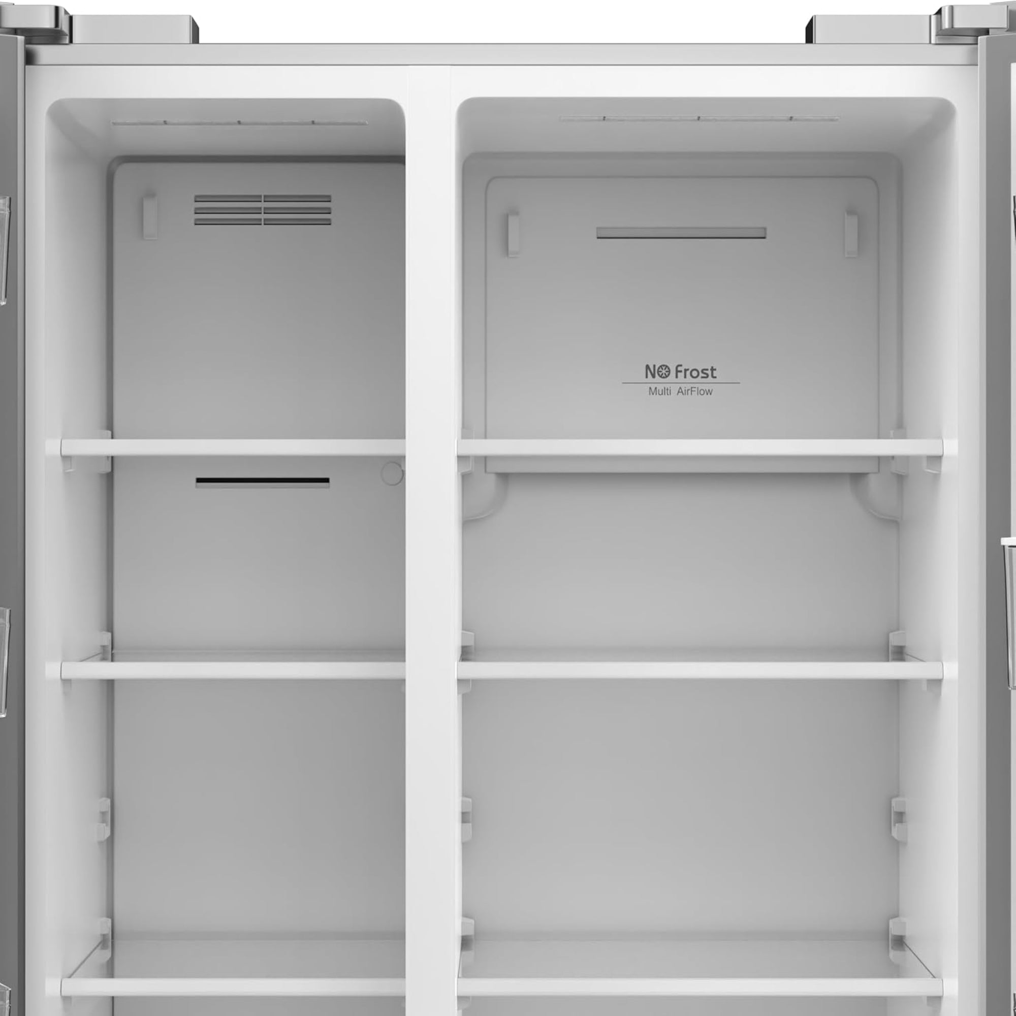 Krome Side-by-Side Refrigerator 700L – Inverter Compressor No Frost Water Dispenser KR-SBS 700WIM (Black / Inox)