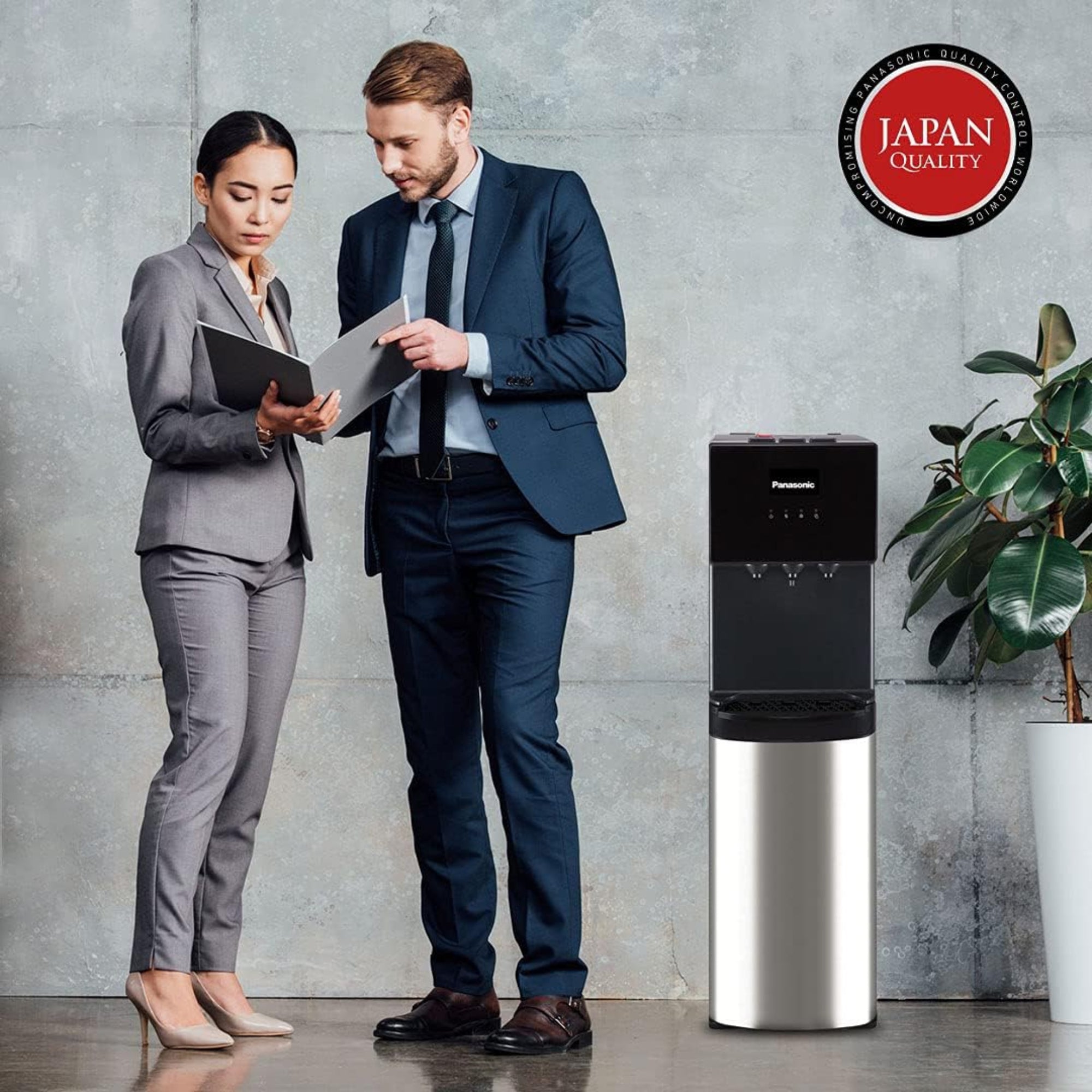Panasonic Bottom Load Water Dispenser – Hot & Cold 3 Taps Stainless Steel SDM-WD3438BG