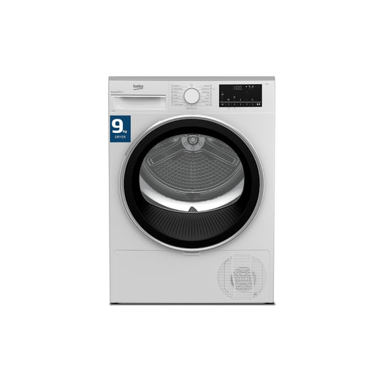 Beko Condenser Tumble Dryer 9 kg – AquaWave Sensor Drying & 15 Programmes DC9W