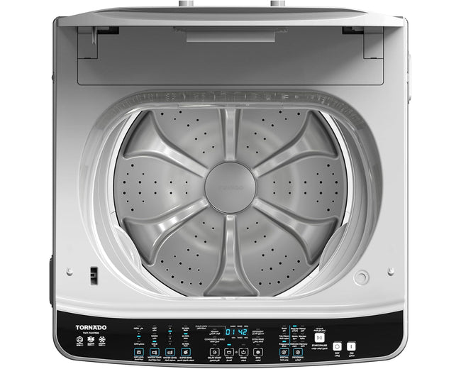 Tornado TWT-TLD17RSS 17kg Top Load Washing Machine, DDM Inverter, Silver
