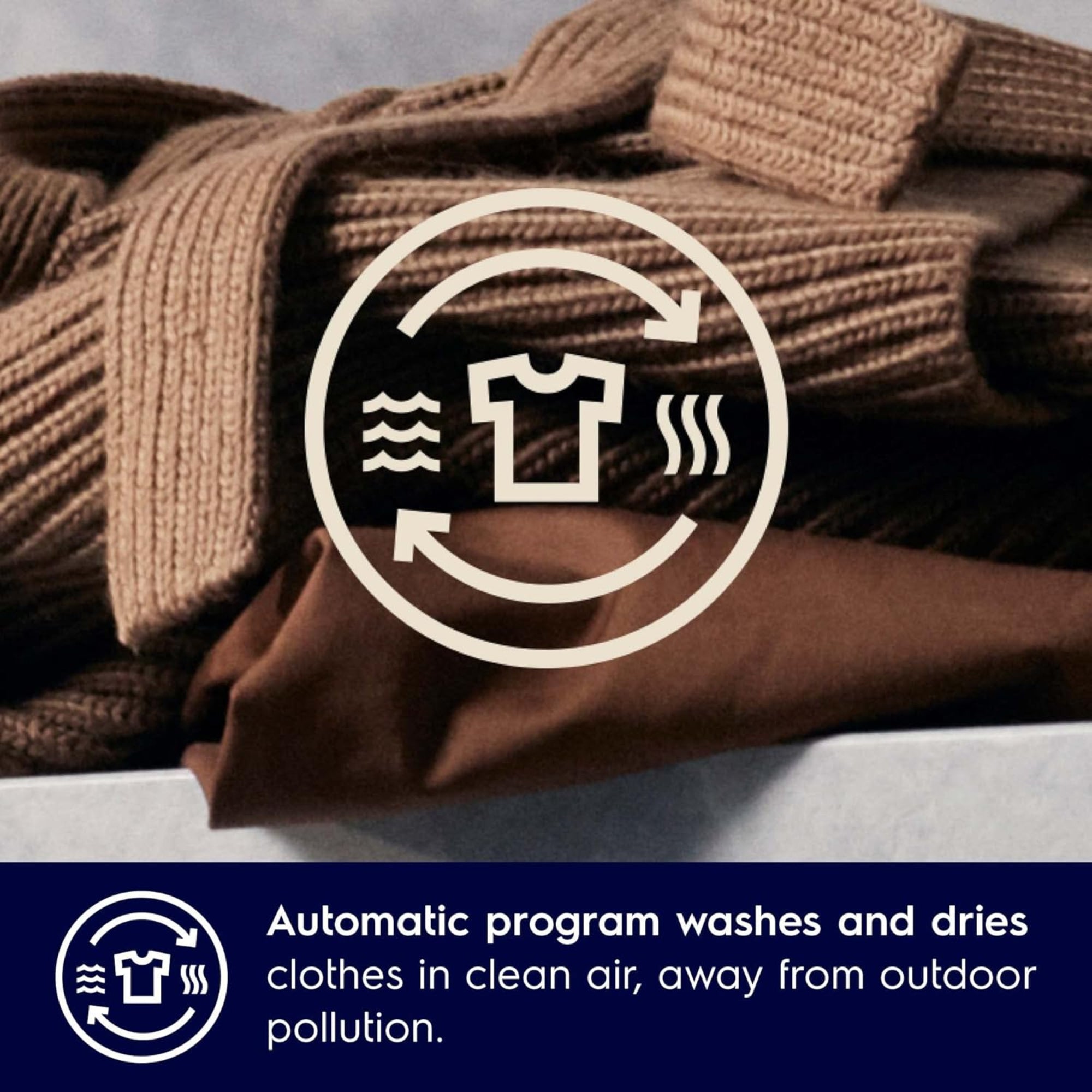 Electrolux Washer dryer 7/5 kg – Eco Inverter Motor 1200 RPM & Multiple Wash Programs EWW7024M3SB