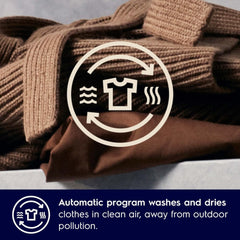 Electrolux Washer dryer 7/5 kg – Eco Inverter Motor 1200 RPM & Multiple Wash Programs EWW7024M3SB