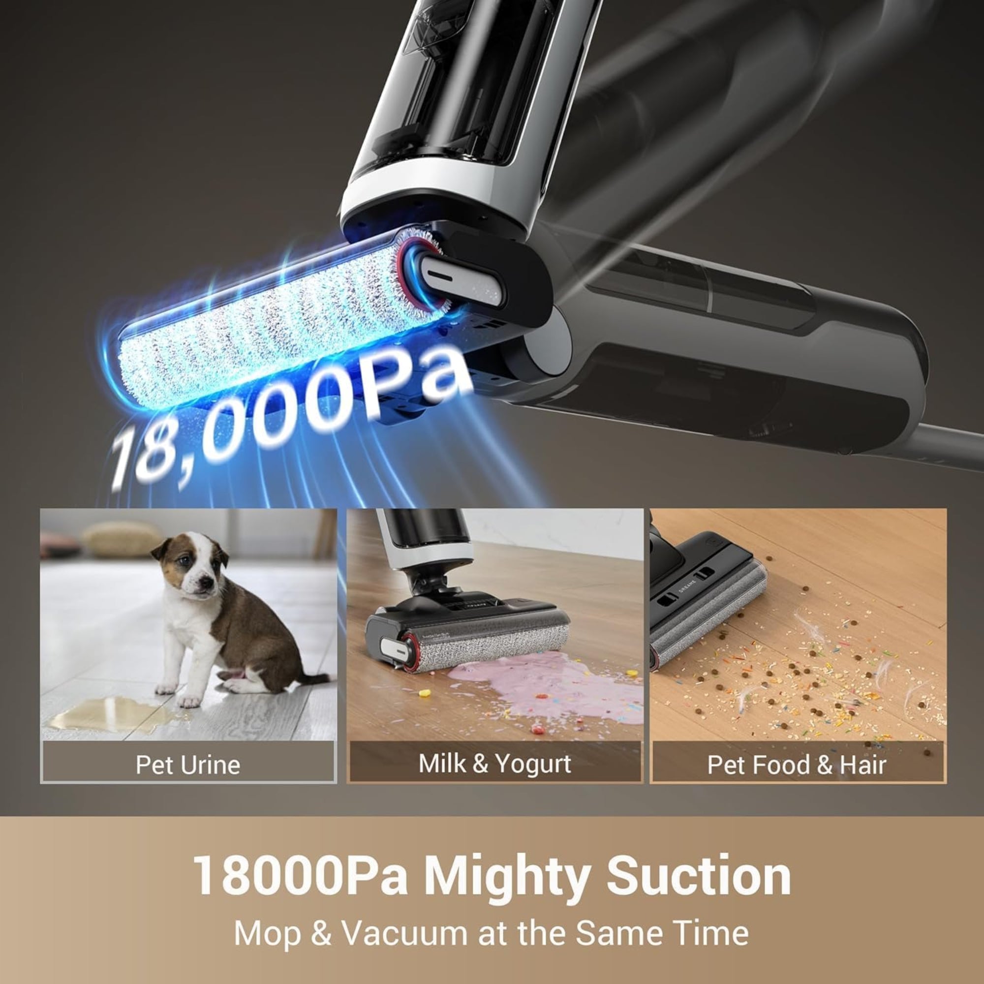 Dreame H14 Cordless Wet & Dry Vacuum Cleaner 180° Lie-Flat 18000Pa Hot Water Self-Cleaning Fast Hot Air Drying