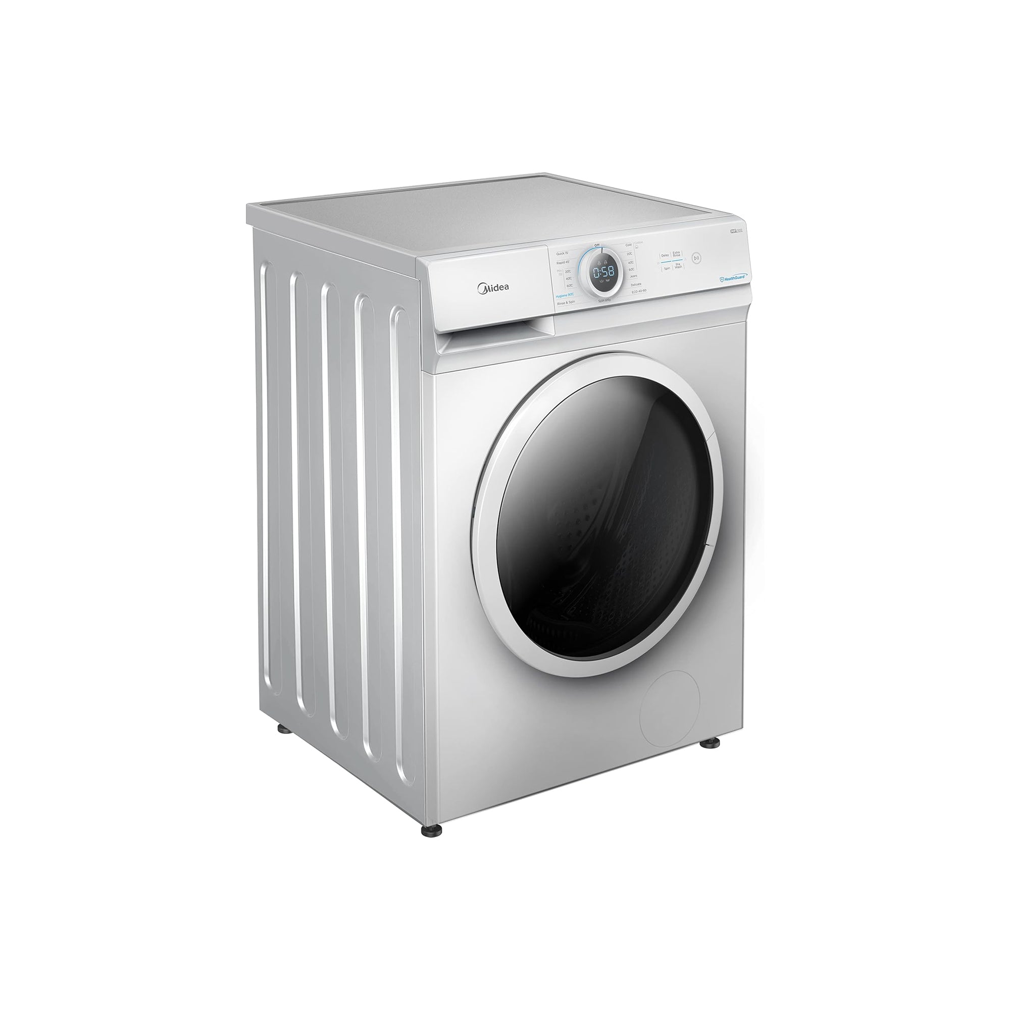 Midea Front Load Washing Machine 7 kg Lunar Dial 15 Wash Programs 1200 RPM & 90 Hygiene MF100W70W