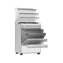 Toshiba Freestanding Gas Cooker 60x60cm 4 Burners Auto Ignition RB2-60G4GE (Stainless Steel)