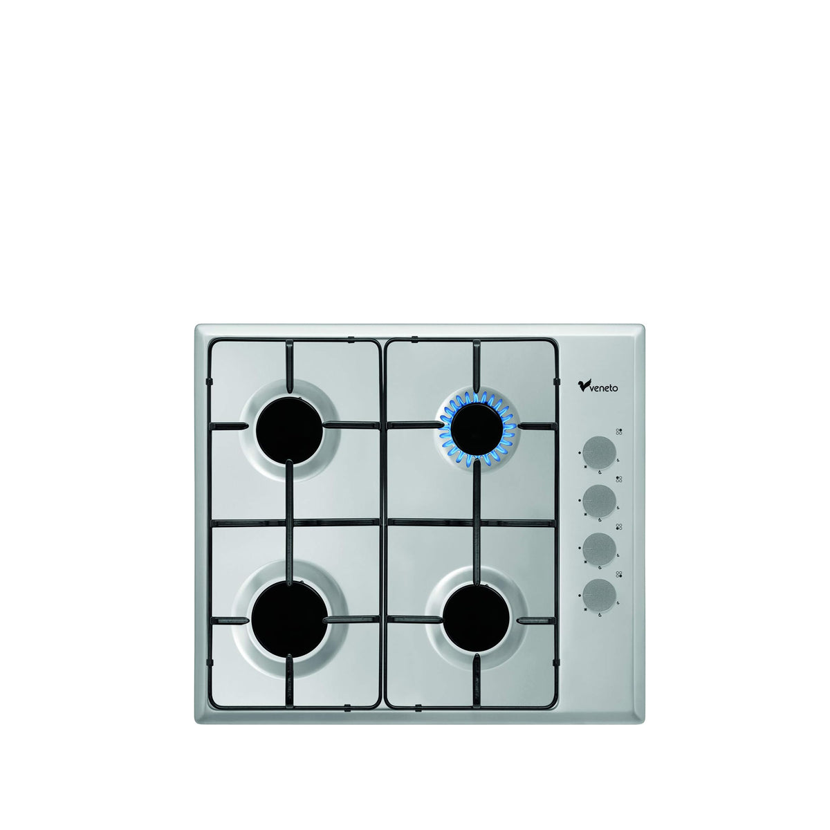 Veneto Built-In Gas Hob 60cm – 4 Burners Auto Ignition Cast Iron Support H3X66G4VE.VN
