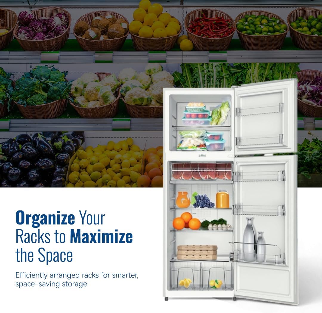 STAR TRACK Double Door Refrigerator 320L comes with Frost Free has Smart Sensor Technology has Air Flow Technology, ST-FRG-NSKE320