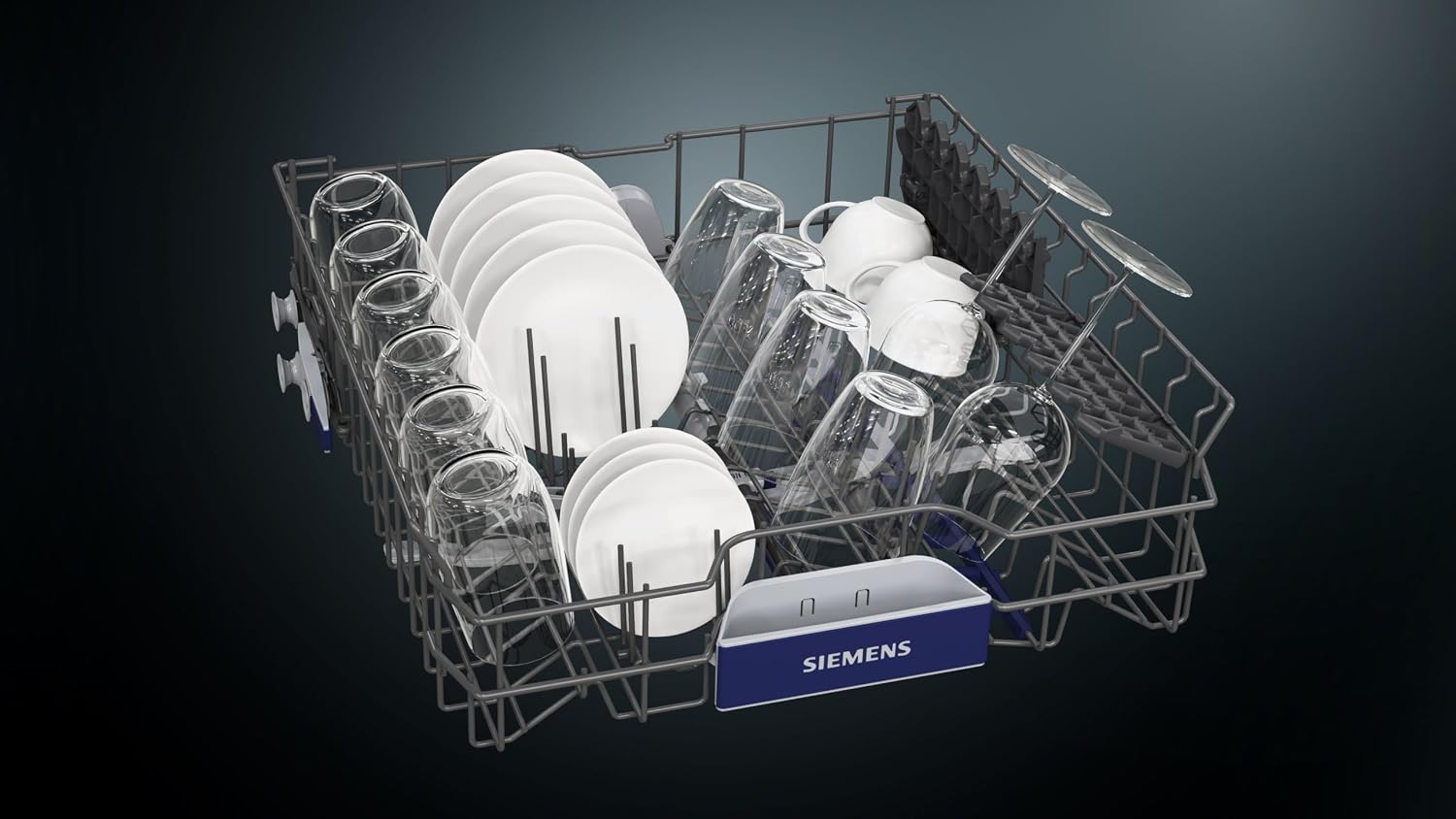 Siemens iQ500 60 cm Home Connect Freestanding Dishwasher With 14 Place Settings, German Engineered, White, SN25HW76MM