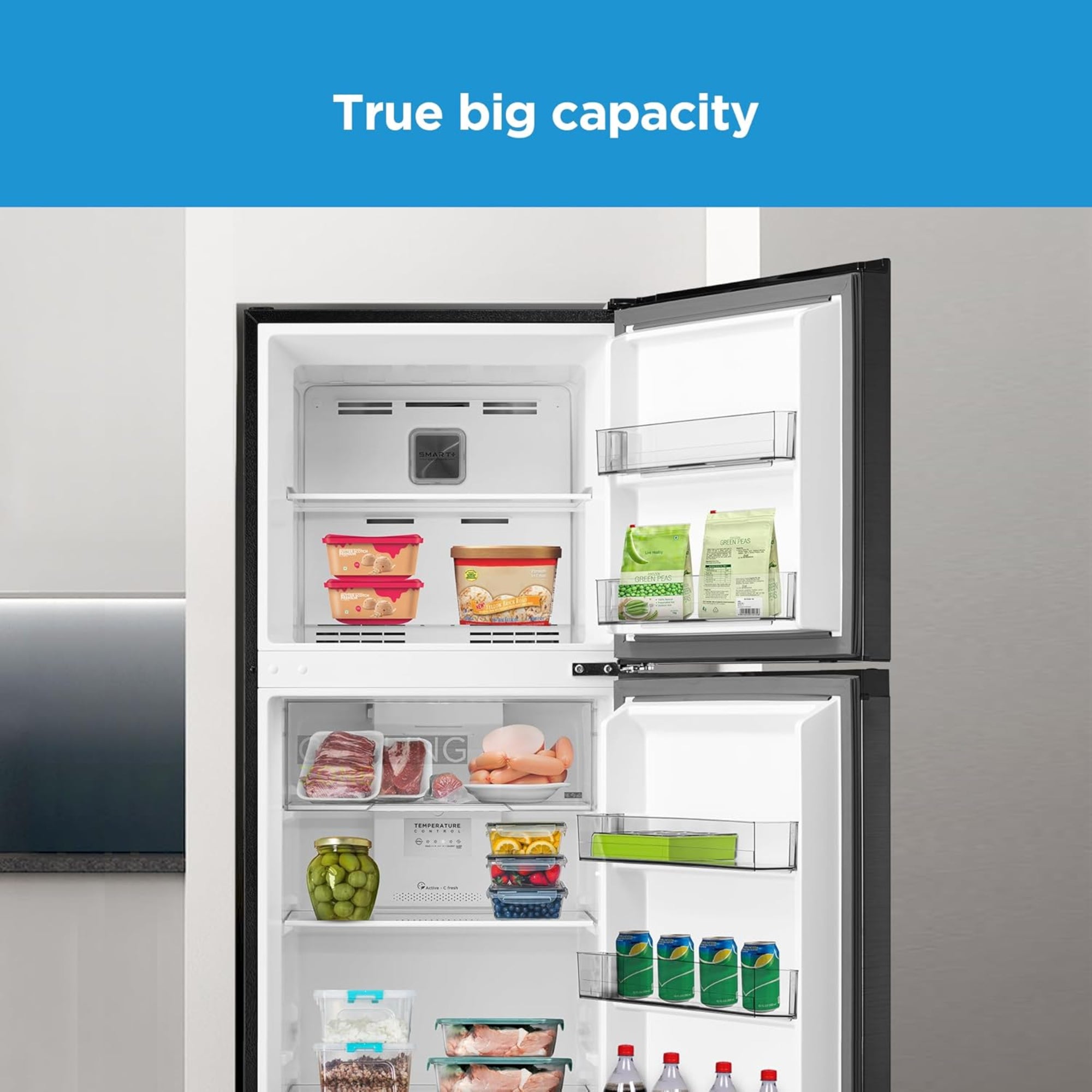 Midea 390 Liter Top Mount Refrigerator – No Frost Multi Air Flow Smart Sensor Electronic Control MDRT390MTE28